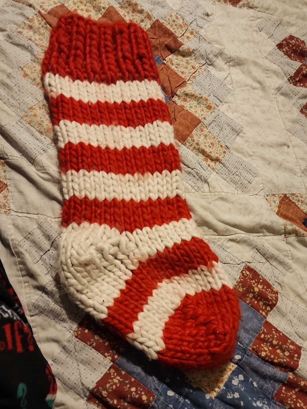 Chunky Knit Christmas Stocking